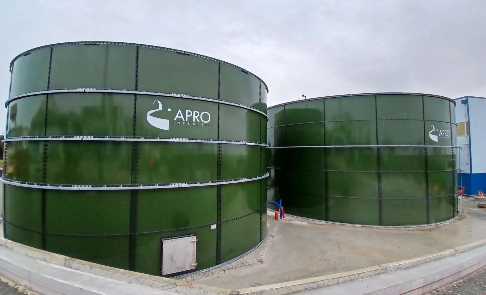 Tanque tampón de 1000m3 en acero vitrificado