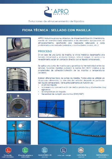 Ficha de producto- Hermeticidad por masilla