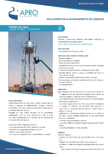 fiche application château d'eau