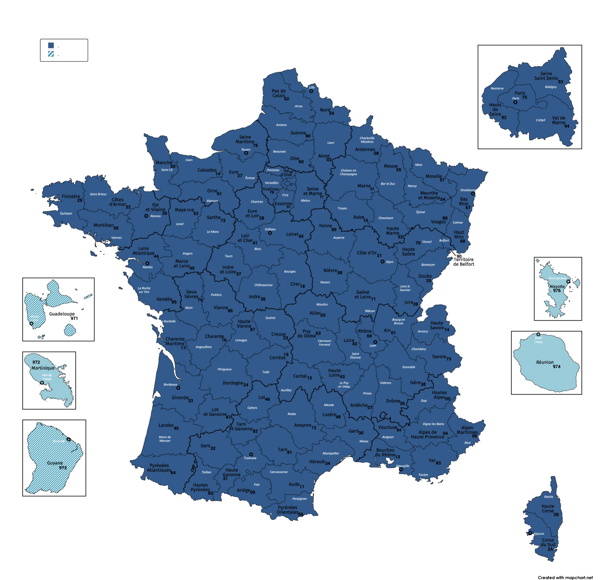 Sus contactos en Francia