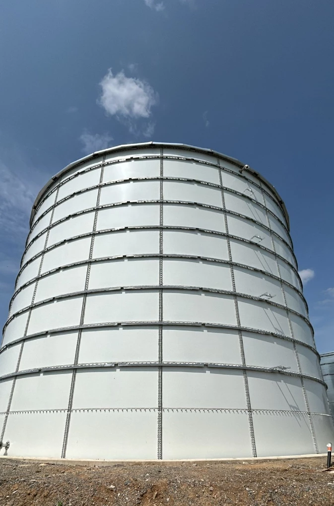 Tanque con revestimiento epoxi para el almacenamiento de agua tratada en Caudry, Francia