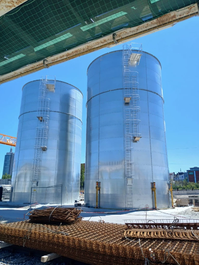 Tanques de almacenamiento de liquidos de proceso en Munich