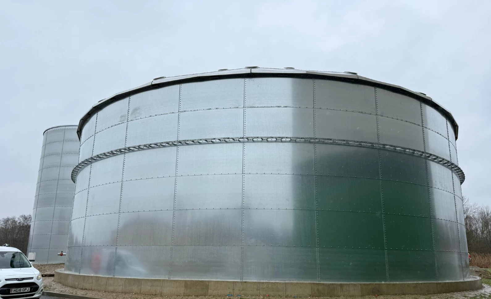 Tanque dedicado a la recuperación de agua en Clermont, Francia